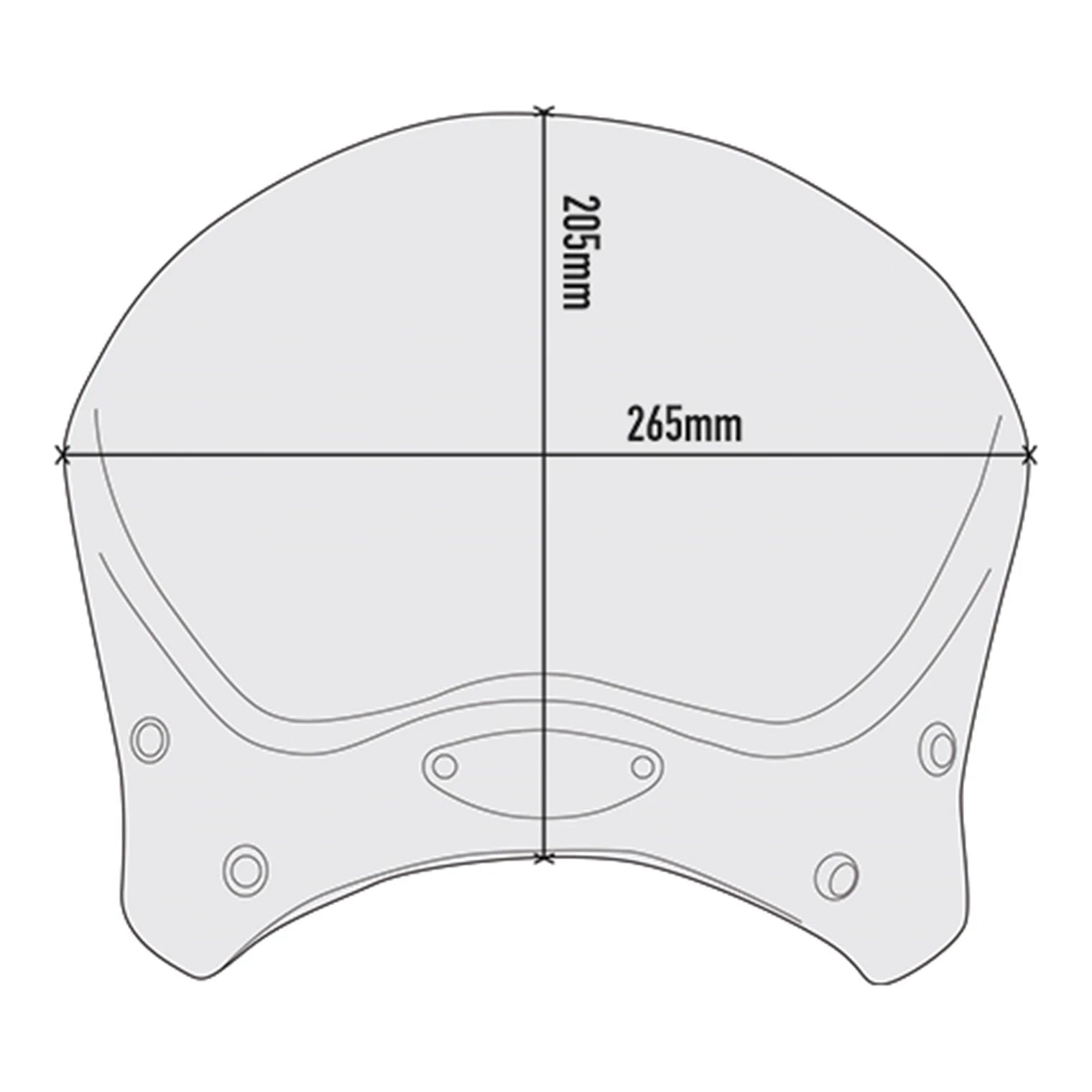 GIVI Vindskærm Univarsal i Aluminium - u/momt.kit GIVI