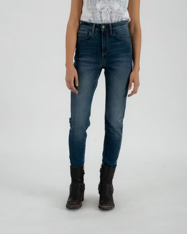 ROKKERTECH High Waist blå Dame L32 Rokker