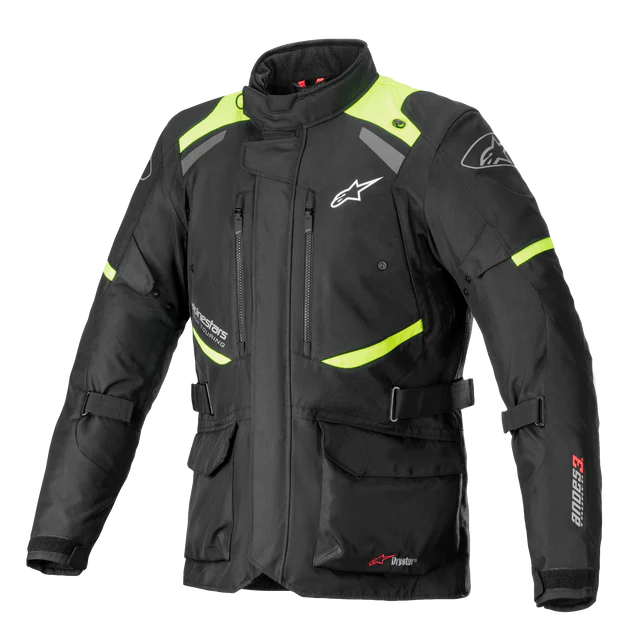 Alpinestars Jacket Andes v3 Drystar Sort/Gul Alpinestars