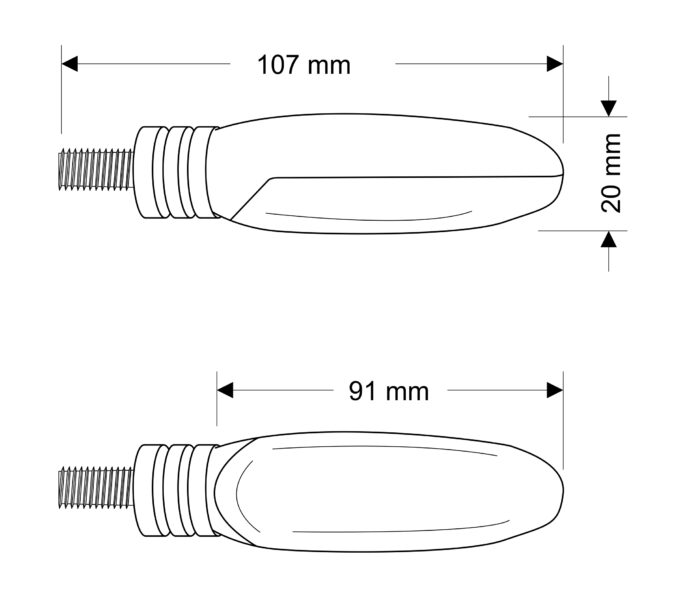 Puig LED Blinksæt Cigar