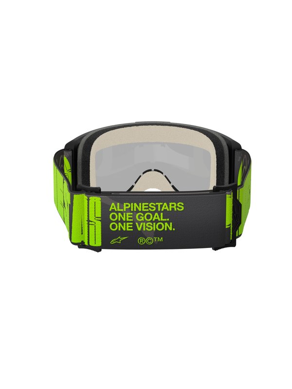 Alpinestars Vision 5 Hollow MX Brille – Charcoal/Yellow Fluo Mirror Silver