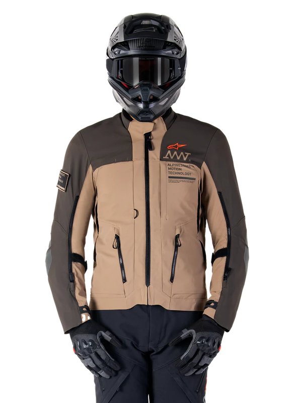 Alpinestars AMT-8 Stretch Drystar XF MC Jakke Brun