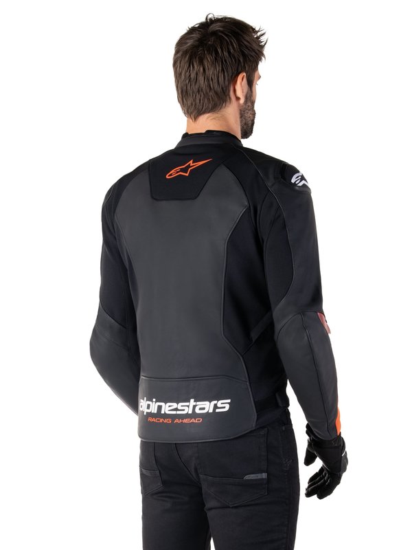 ALPINESTARS Læder Jakke Faster v3 Sort/Rød Fluo Sort/Rød Alpinestars