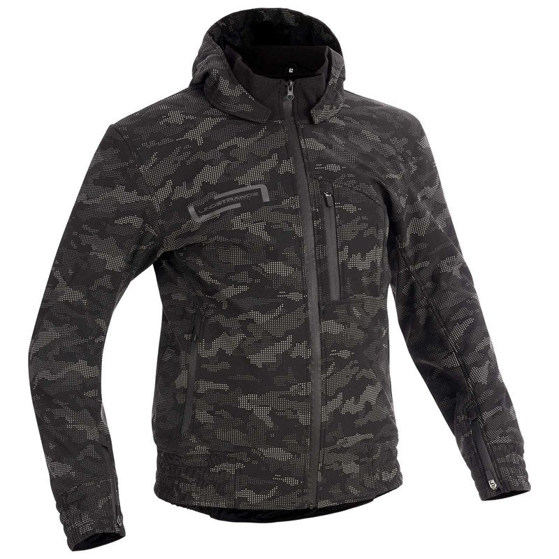 LINDSTRANDS Tekstil Frisen Sort/Reflekterende pattern Lindstrands