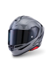 Alpinestars Supertech R7 Blank Grå MC Hjelm