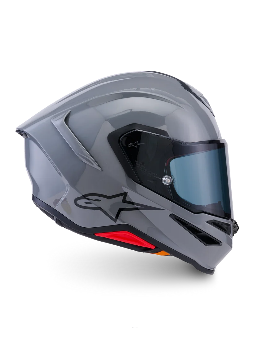 Alpinestars Supertech R7 Blank Grå MC Hjelm