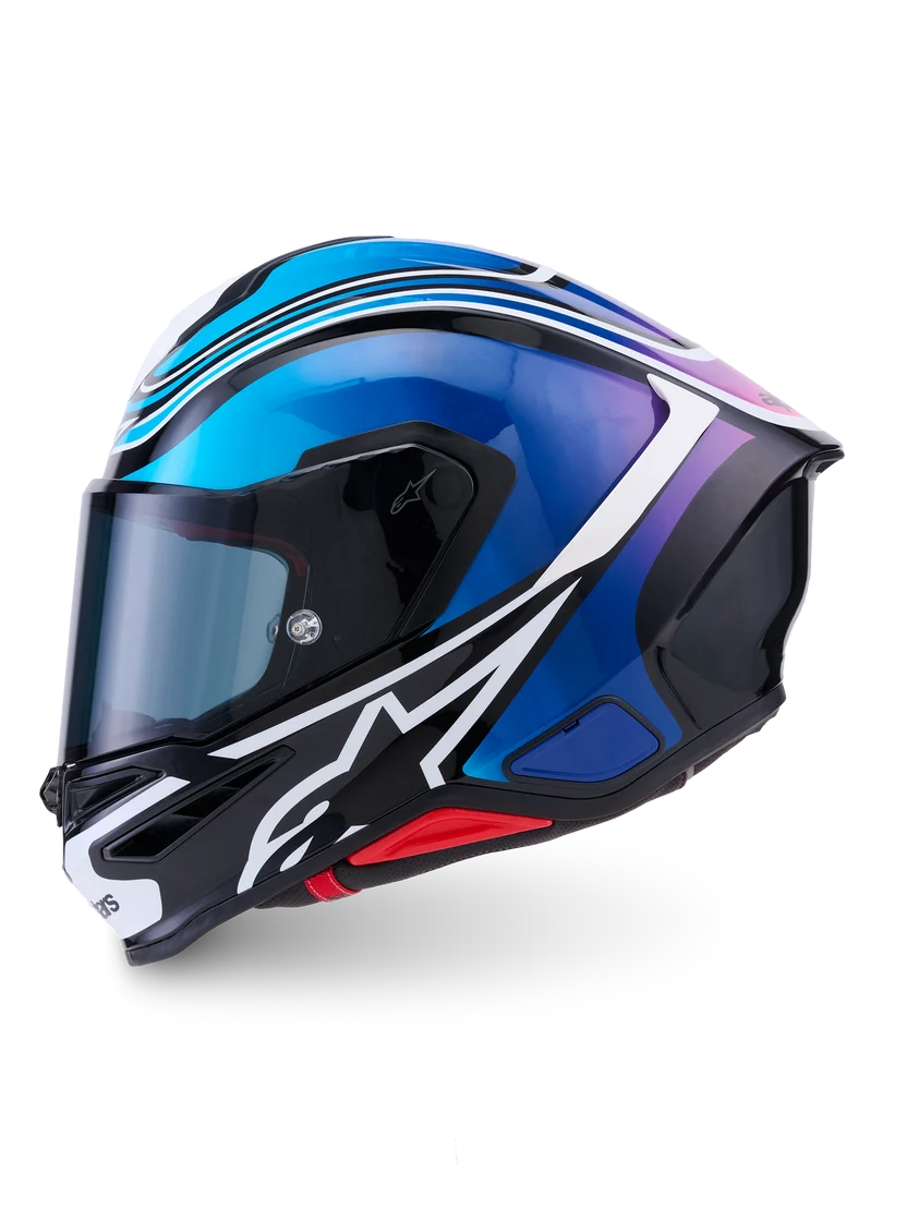 Alpinestars Supertech R7 Zeal Design Blå Pink MC Hjelm