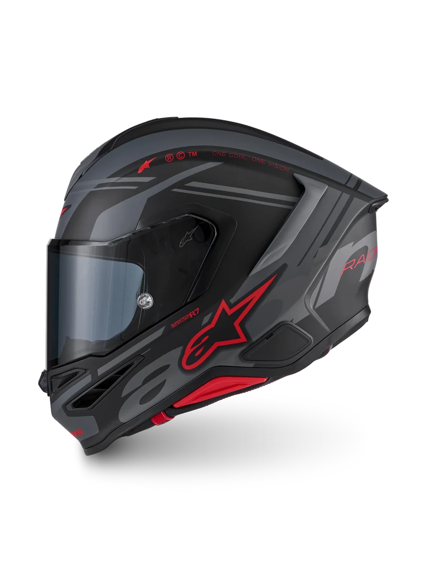Alpinestars Supertech R7 Core Design Sort Grå MC Hjelm