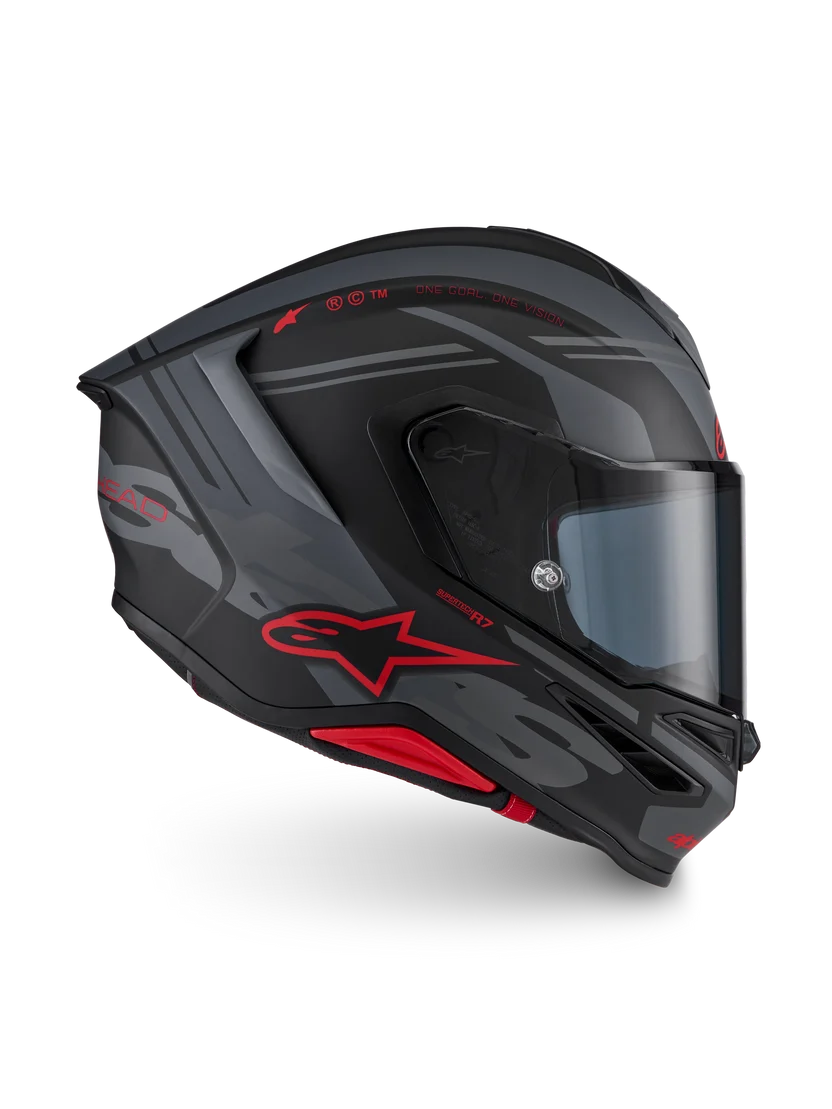 Alpinestars Supertech R7 Core Design Sort Grå MC Hjelm