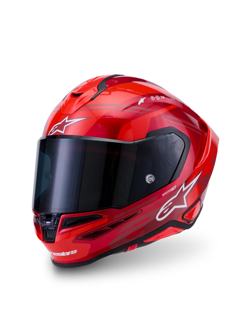 Alpinestars Supertech R7 Core Design Rød MC Hjelm