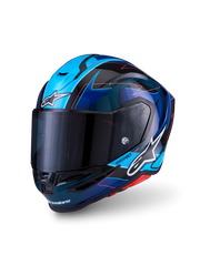 Alpinestars Supertech R7 Kinetis Deisgn Blå MC Hjelm