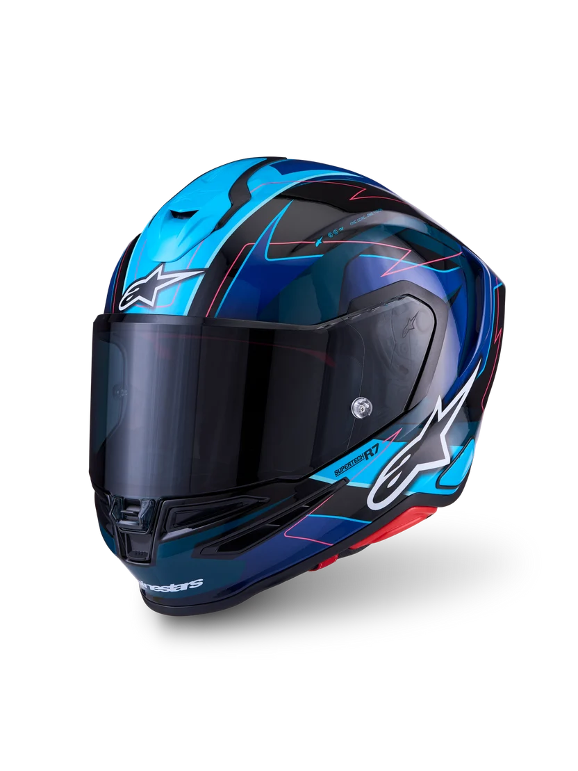 Alpinestars Supertech R7 Kinetis Deisgn Blå MC Hjelm