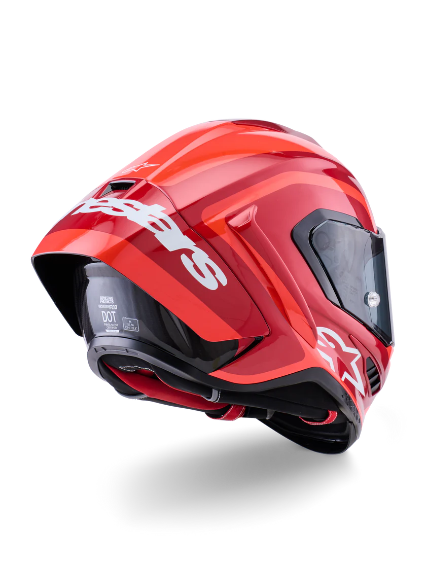 Alpinestars Supertech S-R10 Hjelm Arius Sort/Hvid/Duo Rød