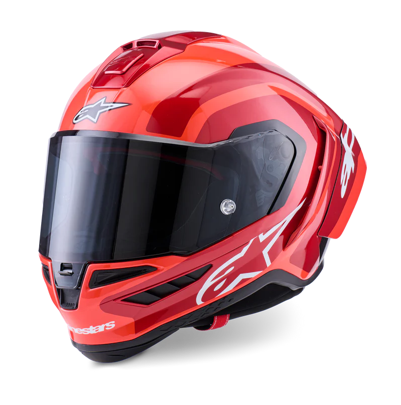 Alpinestars Supertech S-R10 Hjelm Arius Sort/Hvid/Duo Rød