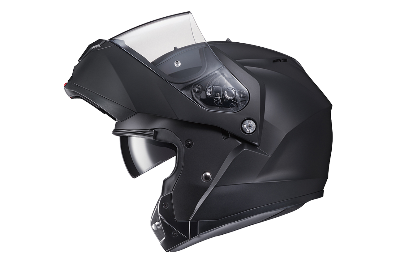 HJC i91 Semi Mat Sort Flip-Up Hjelm