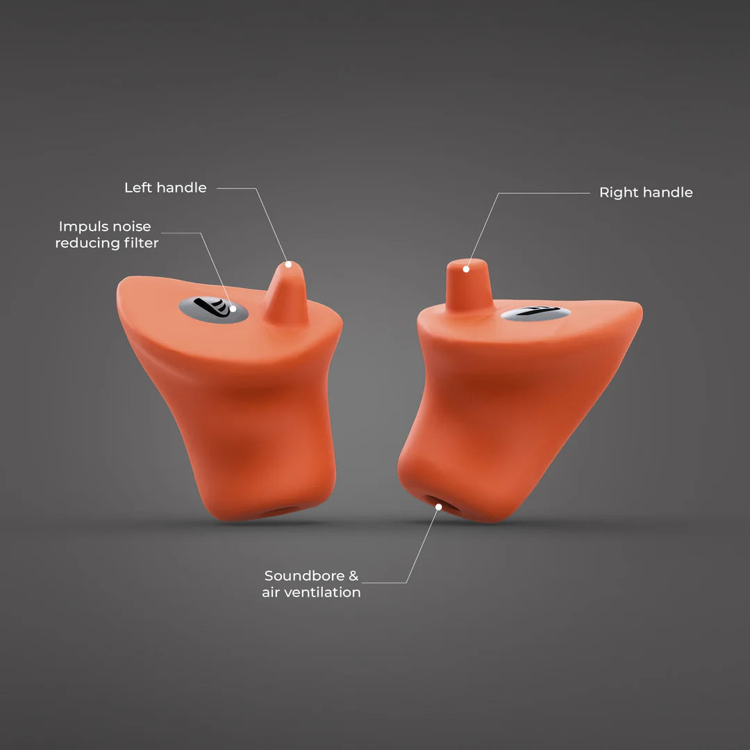 Earfab E-Hunt (Jagt) Formstøbte Ørepropper Earfab