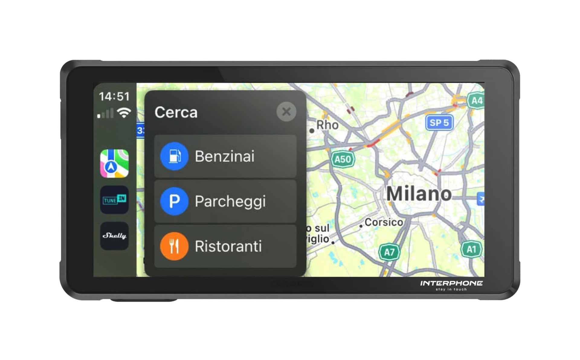 InterPhone RideSync MC 5,5" Skærm Interphone