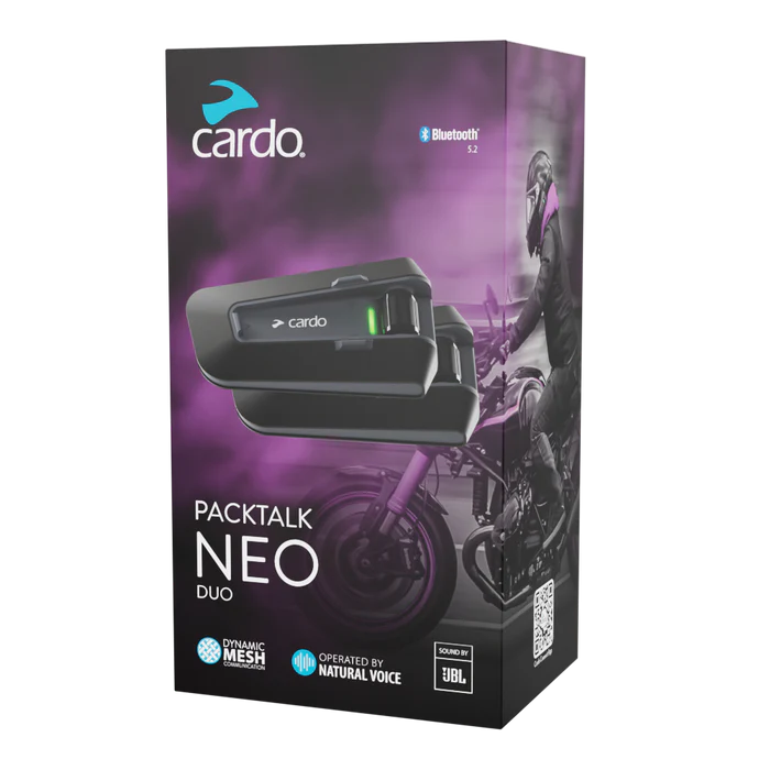 Cardo Packtalk Neo Duo Bluetooth + Mesh JBL Højtaler