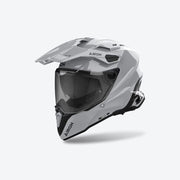 Airoh Commander 2 Color motorcykelhjelm i cementgrå højglans set skråt forfra