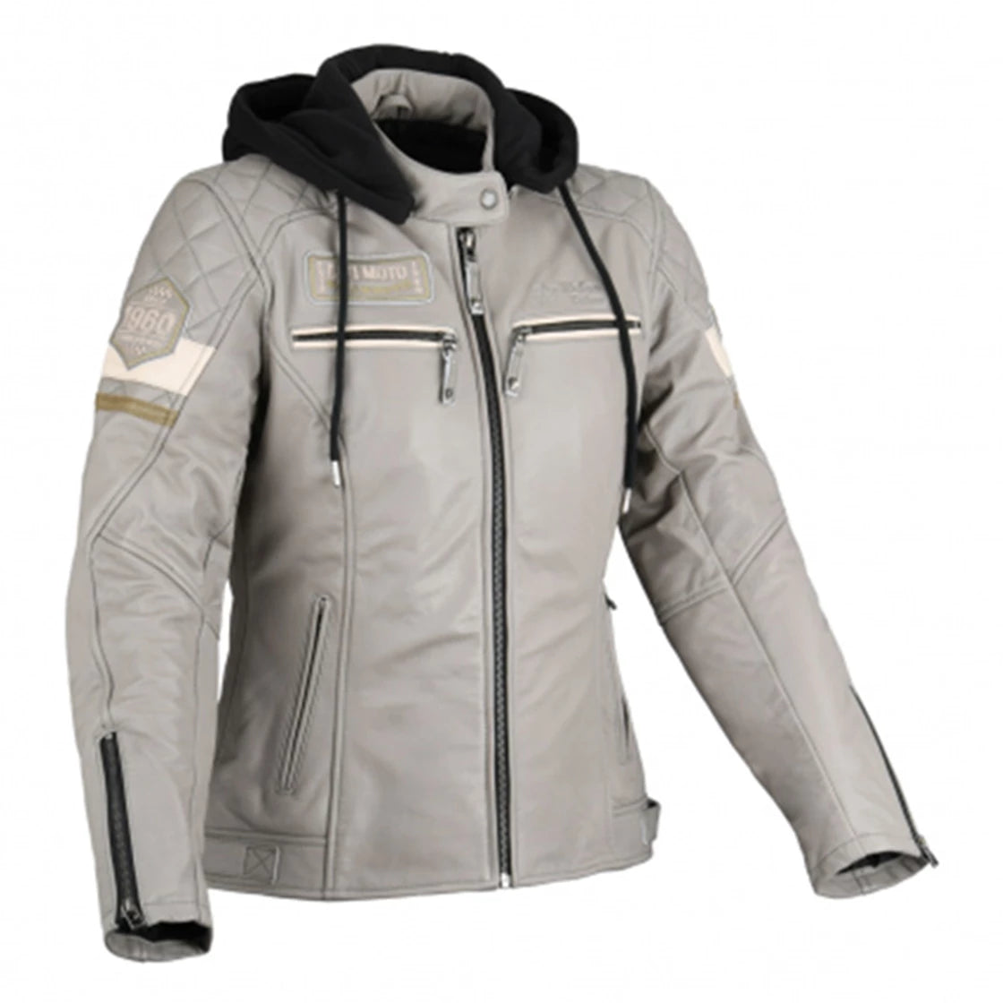DIFI JOLENE 2 GRÅ/CREME MC Jakke DAME