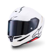 Alpinestars Supertech R7 Blank Hvid MC Hjelm
