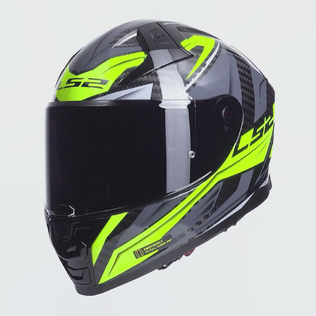 Indlæs video: LS2 Vector II C Savage H-V Gul