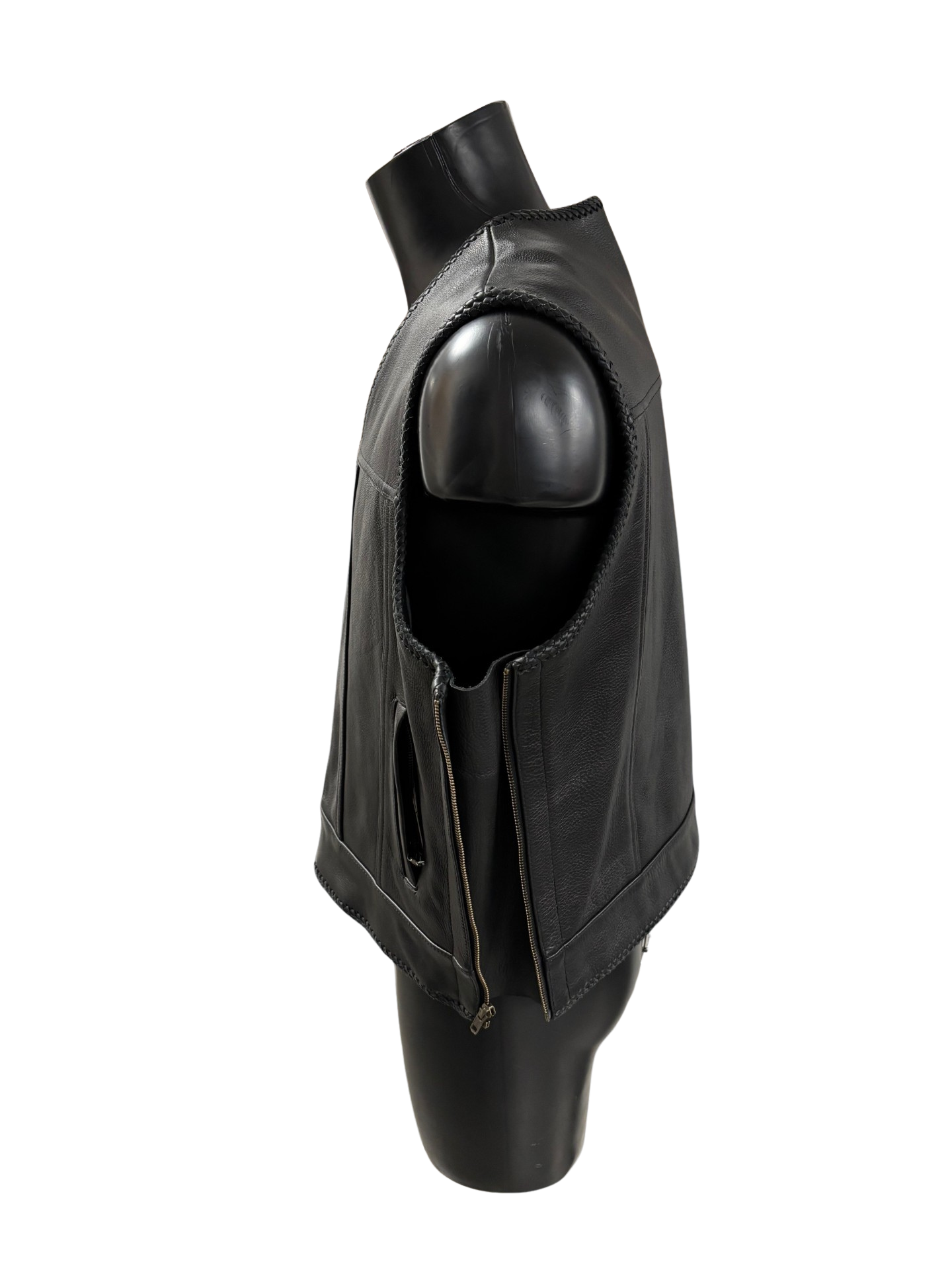 RM Roxton Lædervest Zipper RM Roxton