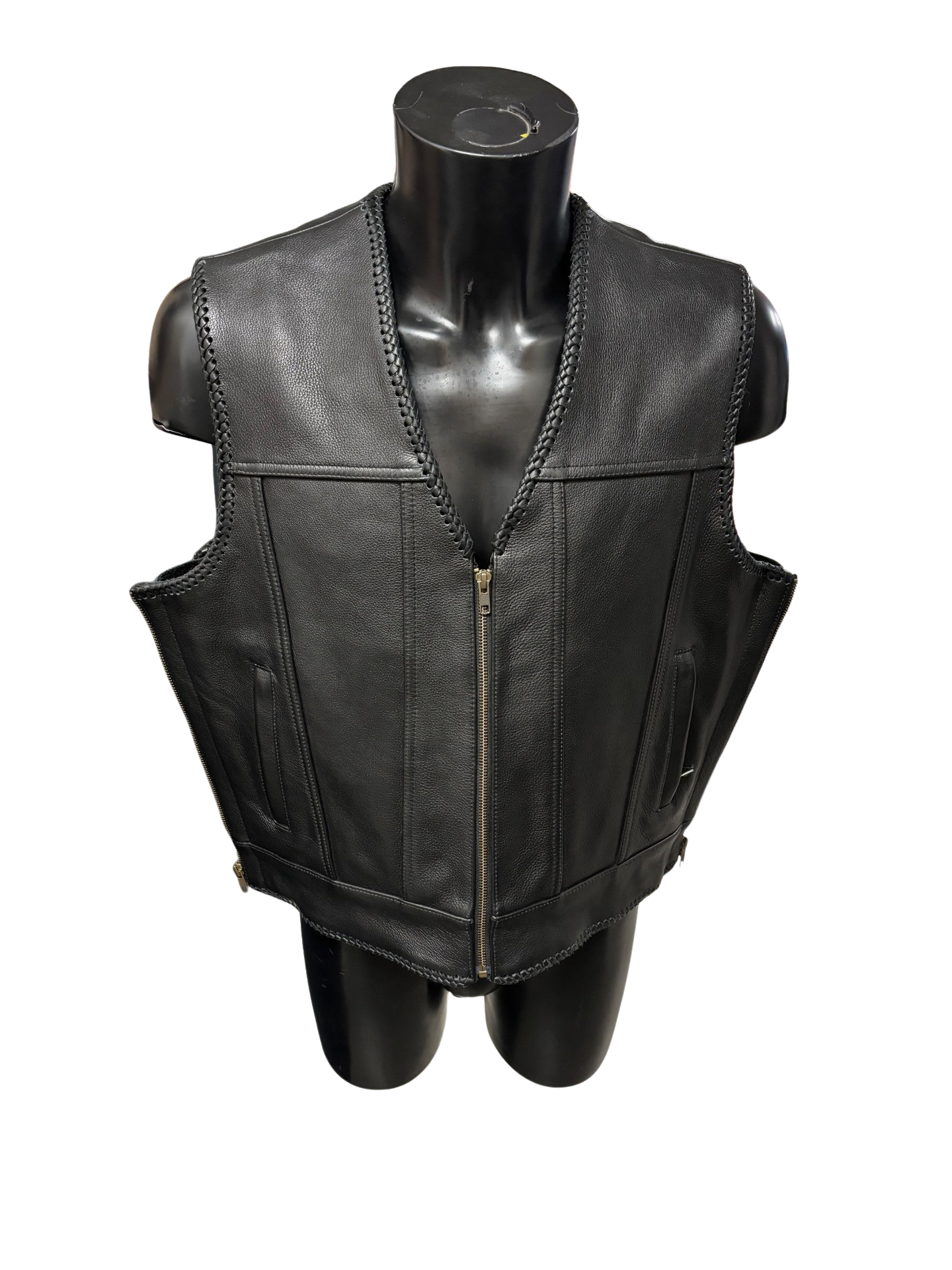 RM Roxton Lædervest Zipper RM Roxton